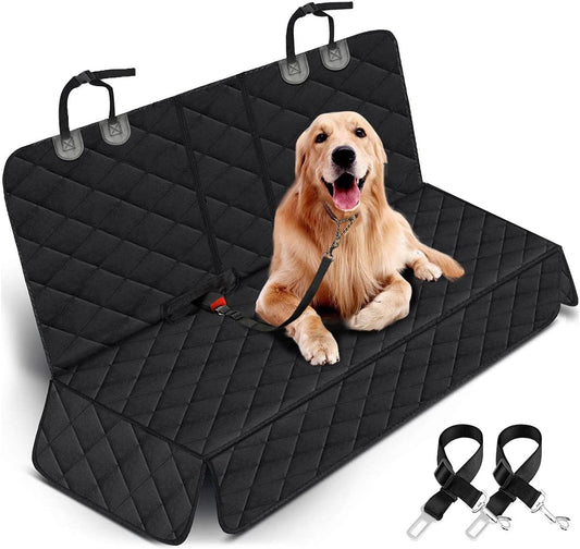 Ultimate Dog Car Seat Cover - Waterproof, Non-Slip Back Seat Protector for Pets & Kids - Universal Fit for Cars, Trucks, SUVs - Black